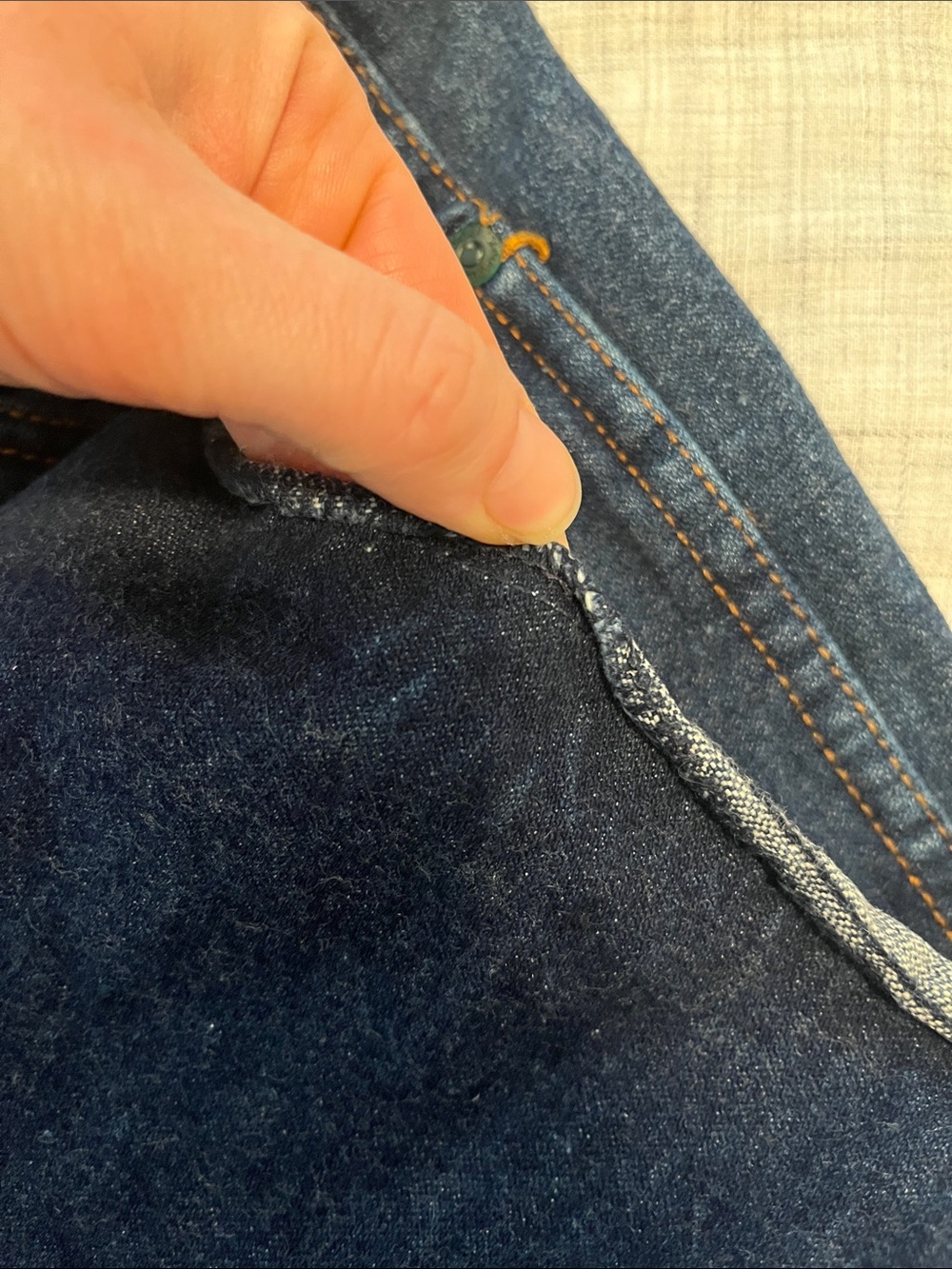Vintage 70s Brittania high waist wide leg jeans - Picture 8 of 15